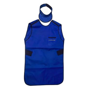 Imagem de Avental de Chumbo Dental Lead Apron With Thyroid Shield Collar, Radiation Protection Lead Vest For X-Ray Procedures, Unisex(0.5mmpb,39.37x23.62in)