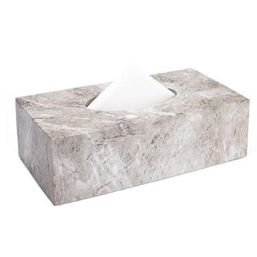Imagem de Capa de caixa de lenços, capa de caixa de lenços de mármore, caixa de toalha, suporte de lenços retangular, dispensador de caixas de papel para casa