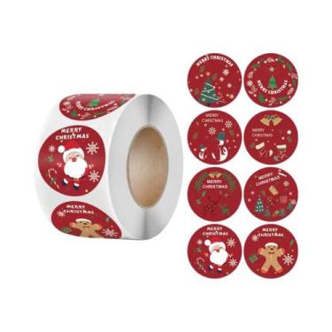 Imagem de Adesivos Autoadesivos De Natal Com Tema De Papai Noel, Etiquetas De Se