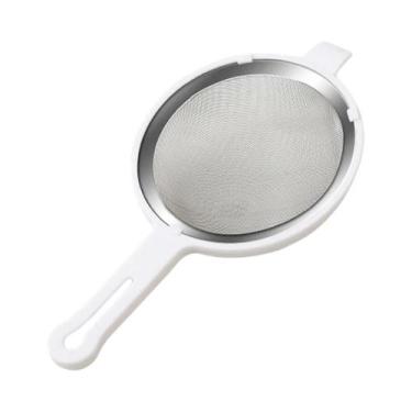 Imagem de Peneira De Farinha De Malha Fina Em Aço Inoxidável, Escorredor Reutili