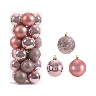 Imagem de Bolas De Natal De 6CM, 24 Peças, Enfeites Pendurados Para Decoração De