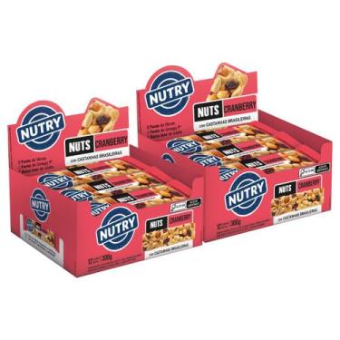 Imagem de 2x Barra de Nuts Nutry Cranberry 12 Unidades 25g, Cranberry