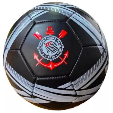 Imagem de Bola de Futebol Oficial BLACK Corinthians N5 Licenciada Original
