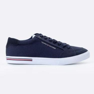 Imagem de Tênis Tommy Hilfiger Clássico Harrison Azul Marinho-Masculino