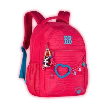 Imagem de Mochila Rebecca Bonbon Costas Meninas Escolar Passeio Viagem Cor:Rosa,