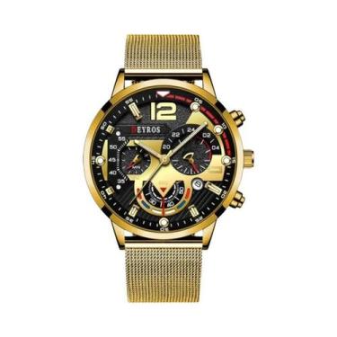 Imagem de Relógio De Pulso Masculino De Luxo Com Quartzo, Luminoso, Casual, Com 