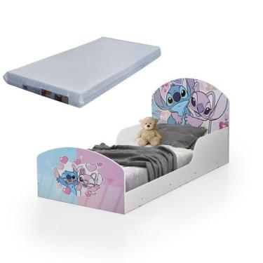 Imagem de Mini Cama Adesivada Infantil Menino/Menina 100%Mdf Personagens Com Col