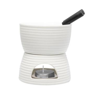 Imagem de Aparelho de Fondue Wolff Lines 6 Peças Branco