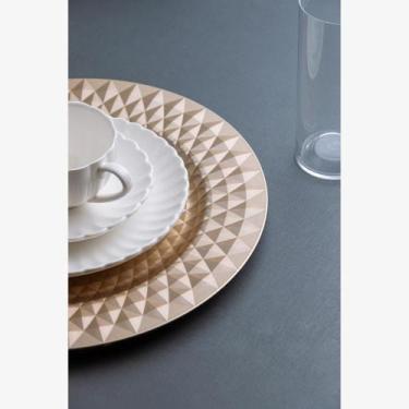 Imagem de Sousplat Wolff Roman 33cm Dourado Plástico