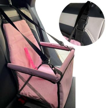 Imagem de Cadeirinha de transporte Pet Carro Cachorro/Gato Com Cinto Passeio/Via