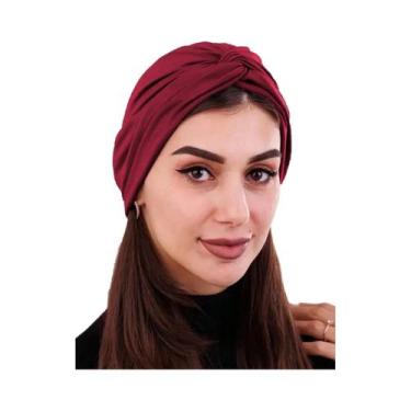 Imagem de Touca Hijab Muçulmana De Cor Sólida E Elástica Para Mulheres, Lenço De