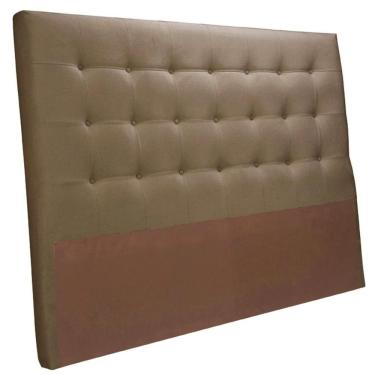 Imagem de Cabeceira Mh-2650 Herval Estofada Casal 140 Cm Veludo Marrom B