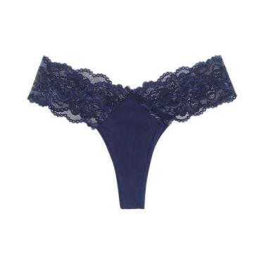 Imagem de Calcinhas Sexy De Renda Com Cintura Baixa Para Mulheres, G String Resp