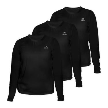 Imagem de Camisa Manga Longa Dry Basic LS FPS50 - Feminino - Kit com 3-Feminino