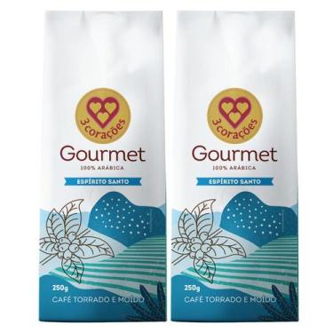 Imagem de 2x Café Torrado E Moído Gourmet 3 Corações Espirito Santo 250g -, Espi