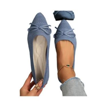 Imagem de Sapatos Casuais Femininos De Verão 2024 Com Bico Fino, Respiráveis, Co