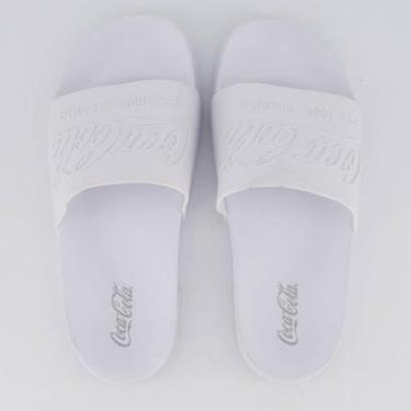 Imagem de Chinelo Coca Cola Slide Coke Bold Branco-Masculino