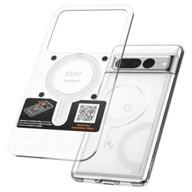 Imagem de Spigen Adaptador de Anel Magnético para MagSafe & Pixelsnap Acc Carregamento Sem Fio, Compatível com iPhone 17–11, Pixel 10–9, Séries Galaxy S25, Z Fold/Flip 7, Plaud Note & Plaud Note Pro – Branco