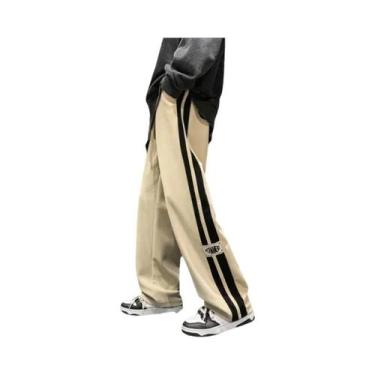 Imagem de Calças Jogger De Corduroy Masculinas De Perna Larga Para Primavera E O