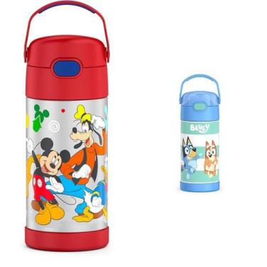 Imagem de Garrafa Térmica THERMOS Mickey Mouse e Bluey 355 ml Infantil