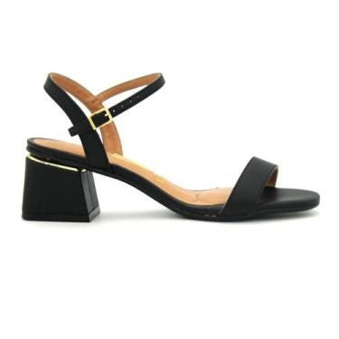 Imagem de Sandalia Vizzano 6428.101 Salto Baixo Grosso Casual Festa Feminino, 36