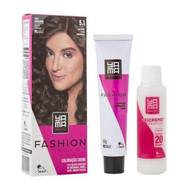Imagem de Coloração Yamá Beauty Care Mini Kit Fashion Color 5.1 - Yama Expert