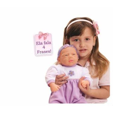 Imagem de Boneca Baby Aninha Fala 4 Frases - Adijomar Brinquedos