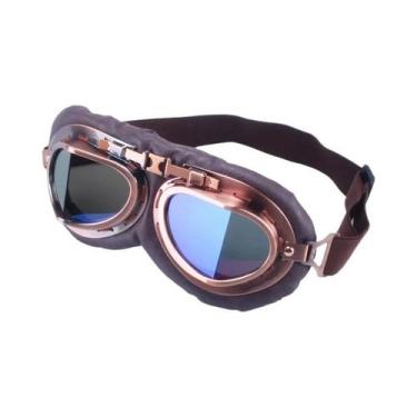 Imagem de Óculos De Piloto Vintage Retrô Para Motocicleta, Capacete De Motocross