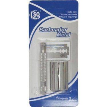 Imagem de Aparelho Barbear Metal SQ c/ Lâmina Ref.SQ1732