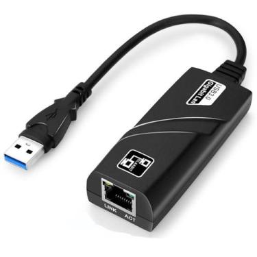 Imagem de Cabo Adaptador De Rede Usb 3.0 Para Rj45 10/100/1000mbps - F3, Rede Ca