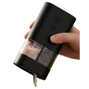 Imagem de Moedor Tempero Elétrico Automático 2 em 1 USB Recarregável Ajustável L