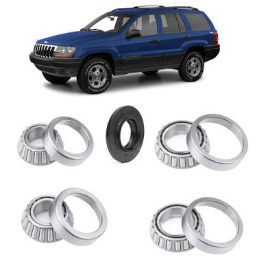 Imagem de Rolamentos Diferencial Dianteiro Jeep Grand Cherokee 1999 até 2004 Kit