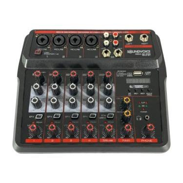 Imagem de Mesa de Som 6 Canais MC6-BT - SOUNDVOICE