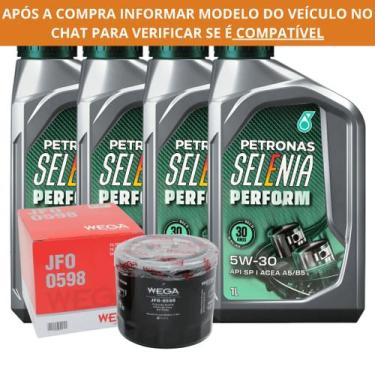 Imagem de Kit Troca de Óleo Petronas Selenia Perform 5W30 + Filtro Wega JFO-0598
