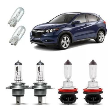 Imagem de Kit Lampadas Reposição Amarela H4 H8 Alto Baixo Honda Hrv - TIGER