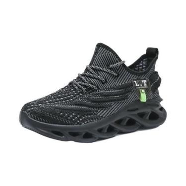 Imagem de Tênis Masculino Respirável Em Malha, Leve, Antiderrapante, Casual, Pre