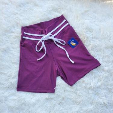 Imagem de Short Meia Coxa Com Viés Bermuda Fitness Academia Feminino - PIJAMAS V