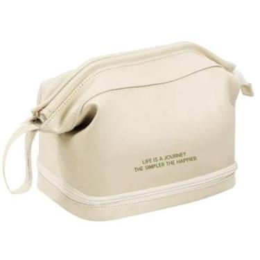 Imagem de Necessaire Feminina Bolsa Estojo Organizador de Maquiagem Pincel Acessórios Viagem-Femi...