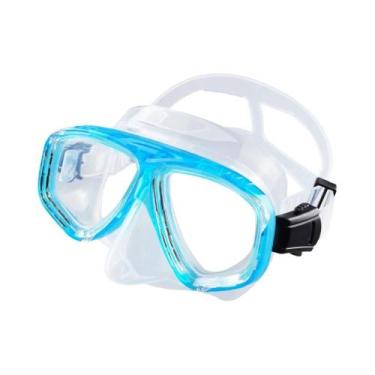 Imagem de Máscara De Snorkel De Silicone Com Visão Ampla, Óculos De Mergulho Com