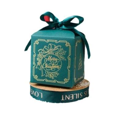 Imagem de Caixa De Presente De Natal Vermelha Verde Azul Com 5 Peças, Caixa De F