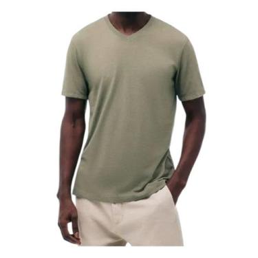 Imagem de Camiseta Masculina Hering MC Regular Mescla Verde - 022BMG9E, XGG, Ver