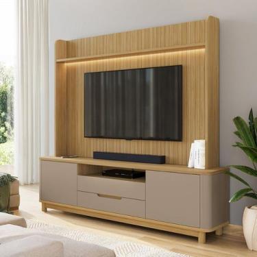 Imagem de Estante para TV e Home Theater até 70 Polegadas 100% MDF 215cmx195cm P