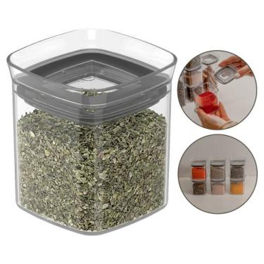 Imagem de Porta Tempero Condimento Pote Hermético 150ml Block Ou