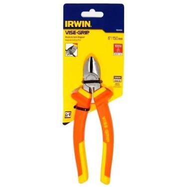 Imagem de Alicate Corte Diagonal 6" 1000V Cromo Vanádio - Irwin 1864069, Laranja