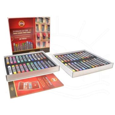 Imagem de Giz Pastel Seco Toison DOR 48 Cores - Koh-I-Noor