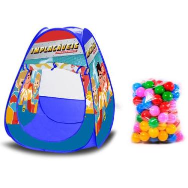 Imagem de Barraca Heróis Implacáveis Infantil 2x1 Piscina De Bolinhas - Samba To