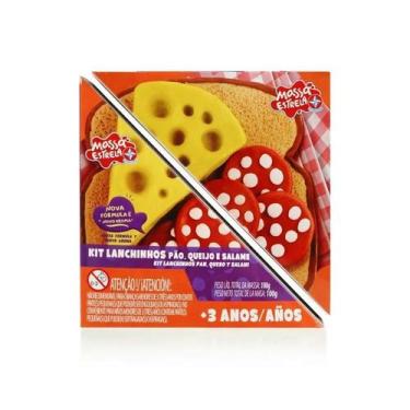 Imagem de Massa Modelar Kit Lanchinhos Pao Queijo E Salame Estrela, Unica