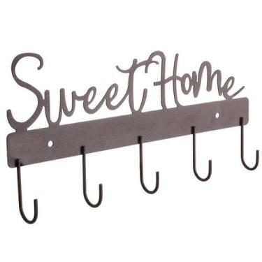 Imagem de Gancho de Parede Sweet Home Marrom/Aço Corten Metaltru