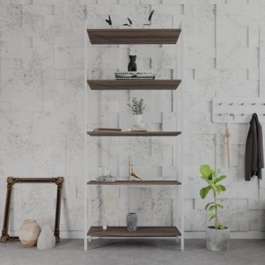 Imagem de Estante de Livros Industrial 80CMX187CM Multiuso 5 Prateleiras Active 