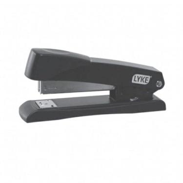 Imagem de Grampeador preto metálico 13cm lyke 25 fls grampos 26/6 24/6, Único, P